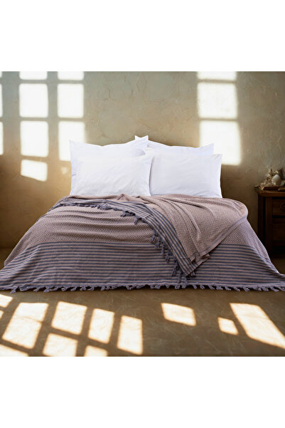 Püskül Multi-Purpose Bedspread and Sofa Cover - Double Size 200 X 250 Cm, Soft, Lightweight, Decorative Pique