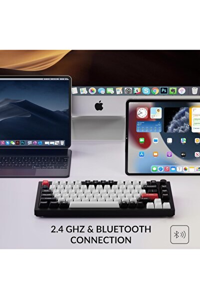 Keychron Q1 HE Wireless Custom Mechanical Keyboard (Hall Effect, Gateron Double-Rail, QMK, Bluetooth