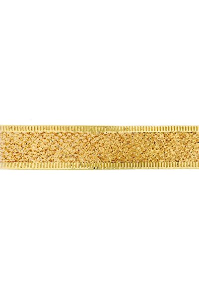 OEM Gold glitter Christmas tree ribbon 5m x 22mm