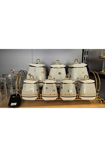 AC Master Magic 8 Parça Standlı Porselen Baharat Takımı