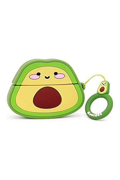 Dmay Apple AirPods Pro 3. Nesil (2025) Compatible Figured Silicone Case with Keychain Case