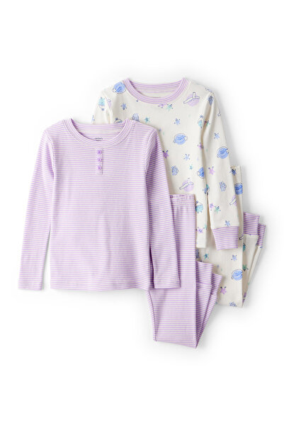 Carter's Girl's Ecru Pajama Set