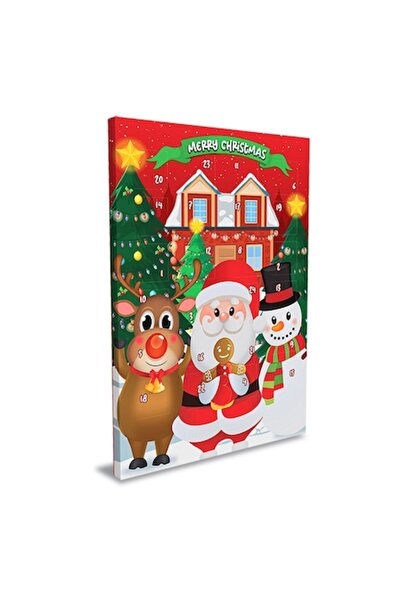 OEM Calendar de Advent Moș Crăciun cu dulciuri 50g, multicolor