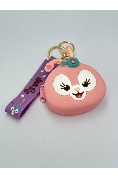 MyladyAccessoriess Μπρελόκ πορτοφόλι με ροζ χαριτωμένο κουνέλι