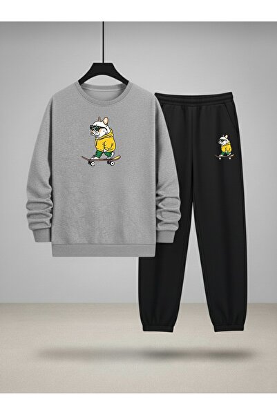 LORVEX Детски комплект с качулка Комплект спортен екип с велосипедна яка SLID...