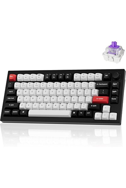 Keychron Q1 HE Wireless Custom Mechanical Keyboard (Hall Effect, Gateron Double-Rail, QMK, Bluetooth