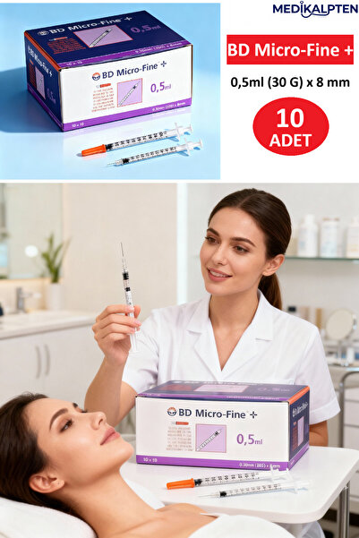 BD MICROLANCE Steril Enjektör Tek Kullanımlık 0.5 ml (30G) 8 mm (10 Adet)