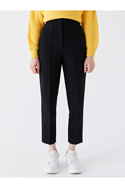 LC Waikiki Black Women's Carrot Cut Straight Trousers