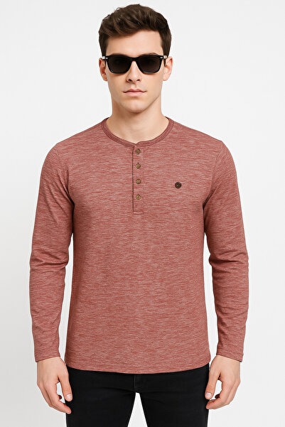 STITCH by MH Men’s 4-Button Henley Long Sleeve T-Shirt