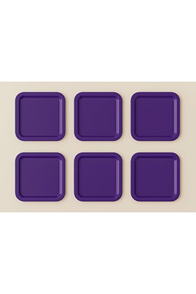 The fabrication 6-Piece Colorful Unbreakable Plastic Square Flat Coffee & Tea...