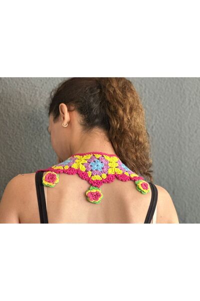 Gönülden Tasarım Hand Knitted Motif Collar Shirt Clothing Accessory