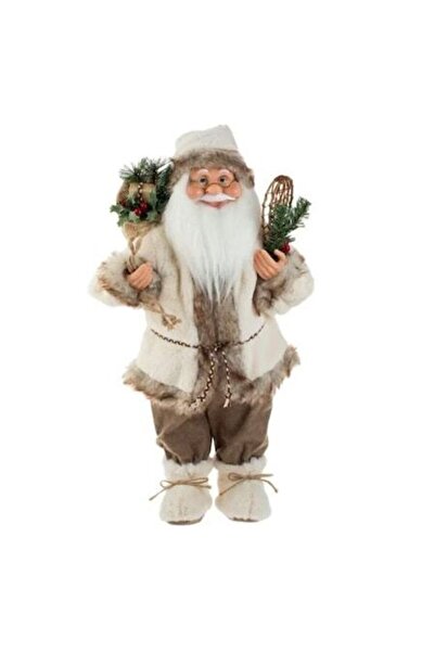 OEM Christmas Decoration, Figurine, Santa Claus, Brown, Skis, 63cm, DCJ453