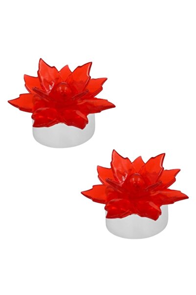 OEM Lumânări decorative de Crăciun cu LED alb cald ø5,8x3,5cm - 2 buc