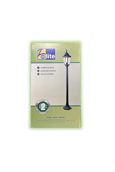 TEKZEN Outdoor/garden lighting post, aluminium, black, 108 cm