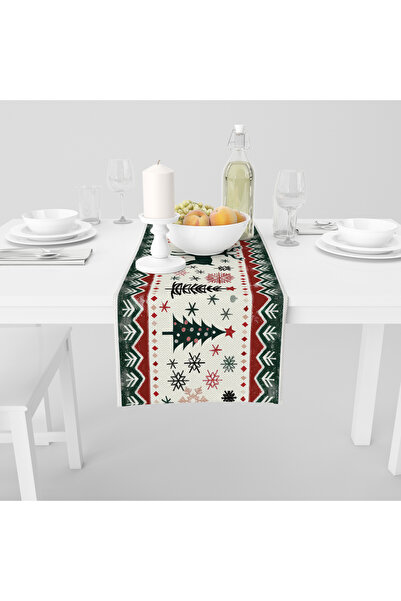 Filamente Digital Printed Runner - New Year / Christmas Patterned - 140X40 cm