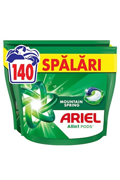 Ariel Allin1 PODS Mountain Spring laundry detergent capsules, 140 washes