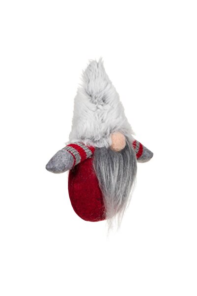 OEM Christmas tree ornament - gnome with gray hat 14x15cm