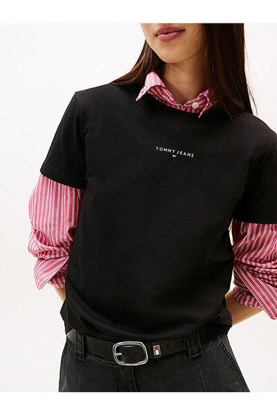 Tommy Hilfiger Linear Logo Crew Neck T-Shirt