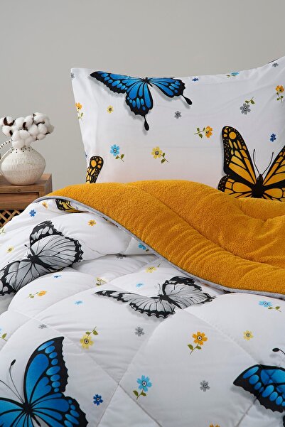 Sudemhome Single Quilt Double-Sided Welsoft Quilt Fluffy Quilt and Pillowcase