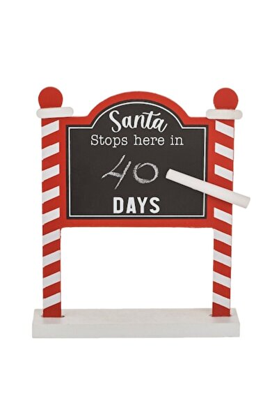 OEM Tablă calendar Crăciun cu cretă 17x4x21cm