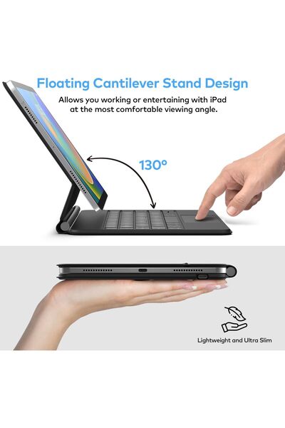 NEONI Keyboard Case for iPad 10th & 11th Generation (10.9") Black