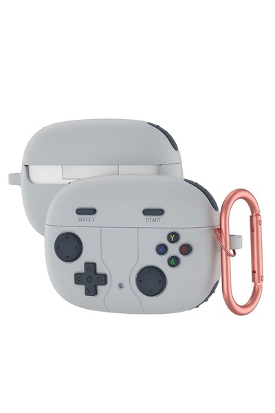 Dmay Apple AirPods Pro 3Rd Generation. Nesil (2025) Compatible Silicone Case with Keychain [Gampad Design]