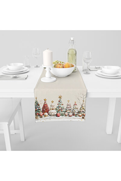 Filamente Digital Printed Runner - New Year / Christmas Patterned - 140X40 cm