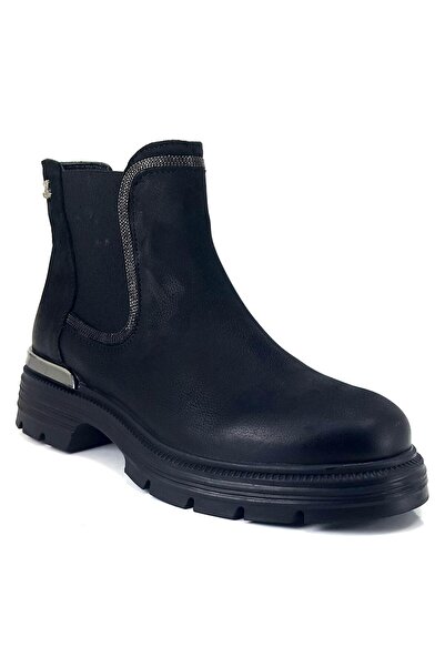 Venüs 2353518 24Kb Women's Casual Boots Black Nubuck