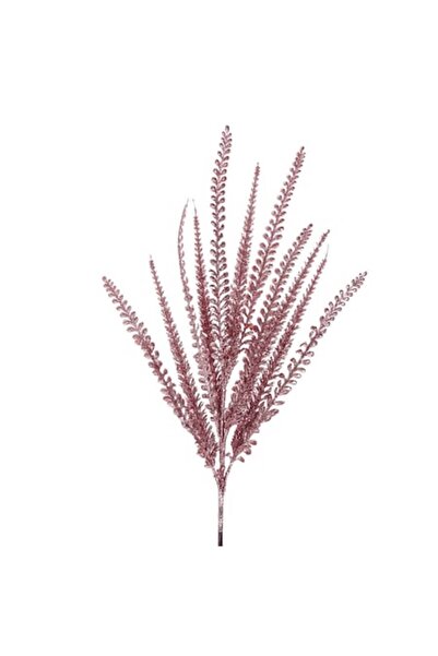 OEM Ferigă artificială de Crăciun cu sclipici roz, 90 cm