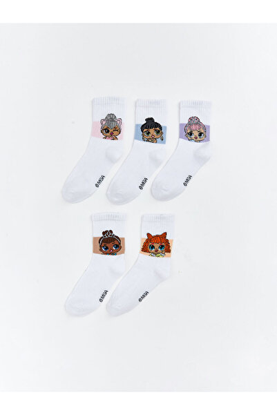 LC Waikiki LOL Surprise OMG Licensed Girls' Ankle Socks 5 Pack