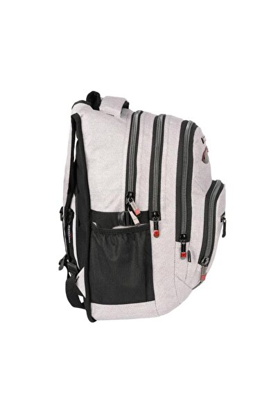 GENC DIJITAL BASKI 2225 School Backpack Light Gray
