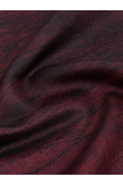 LC Waikiki Burgundy Patterned Women's Shawl