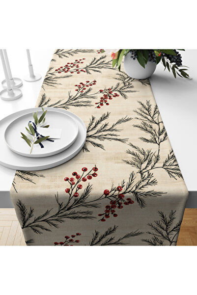 Filamente Digital Printed Runner - New Year / Christmas Patterned - 140X40 cm
