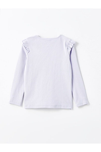 LC Waikiki Lilac Crew Neck Girls Pajama Set