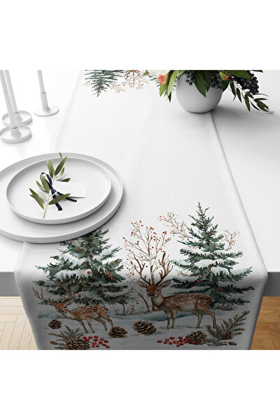 Filamente Digital Printed Runner - New Year / Christmas Patterned - 140X40 cm