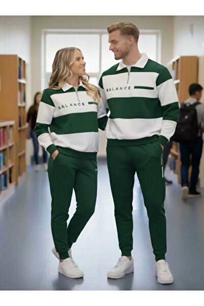 GBRO New Season Winter Cotton Sweatshirt-Sweatpants Couple Combination 4 Pieces