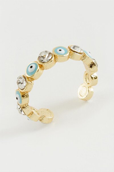 CT STONES Ring with Evil Eye Stone