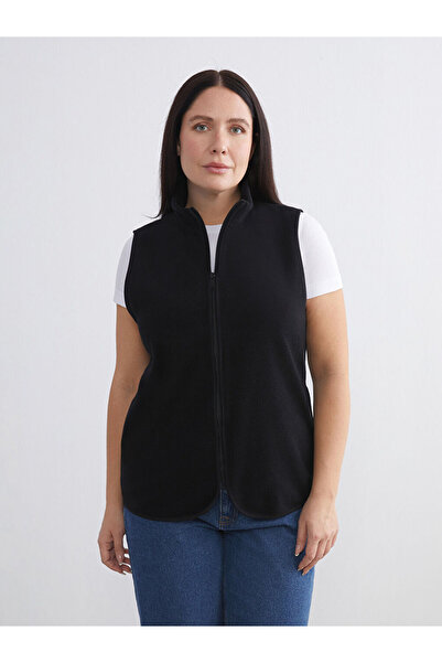 LC Waikiki Stand Collar Women's Fleece Vest