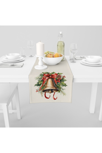 Filamente Digital Printed Runner - New Year / Christmas Patterned - 140X40 cm