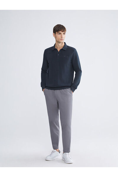 LC Waikiki Γκρι βασικό ανδρικό παντελόνι