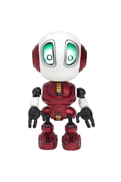 KentOyuncaK Tiny Robot Sound Repetition Die-Cast Toy - Red