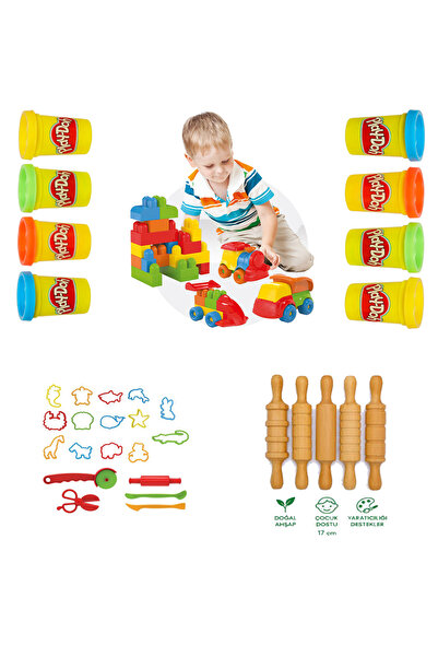Play Doh Bebeğimin İlk Oyuncakları Hediyelik Set Bloklar Oyun Hamuru Kalıp Me...