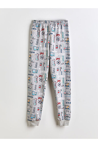 LC Waikiki Gray Crew Neck Boys' Pajamas Set