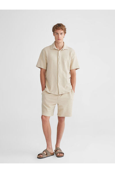 LC Waikiki Beige Standard Fit Men's Shorts