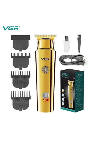 VGR -947 Professional Hair Clipper Trimmer with USB Charging, 500 min Battery, LED (Gold)