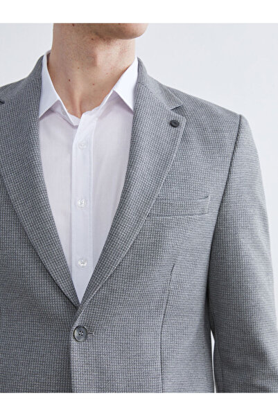 LC Waikiki Сірий блейзер Slim Fit для чоловіків