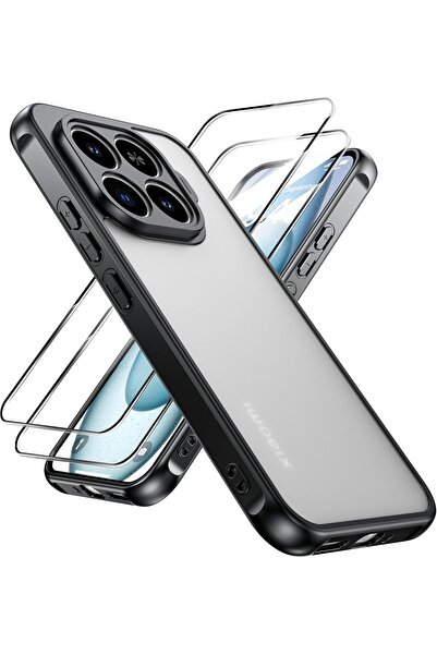 Rivor Xiaomi Mi 15T Pro Uyumlu Kılıf Kamera Korumalı Kenarı Renkli Arkası Şef...