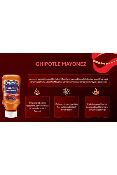 Heinz Gurme Mayonez Seti 4'lü (Chipotle, Smoky, Trüflü, Pesto)