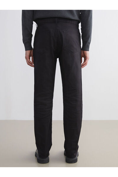 LC Waikiki Men's Black Standard Fit Trousers