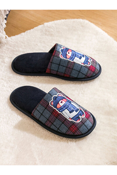 LC Waikiki Ανδρικές παντόφλες Red Bear με τύπωμα